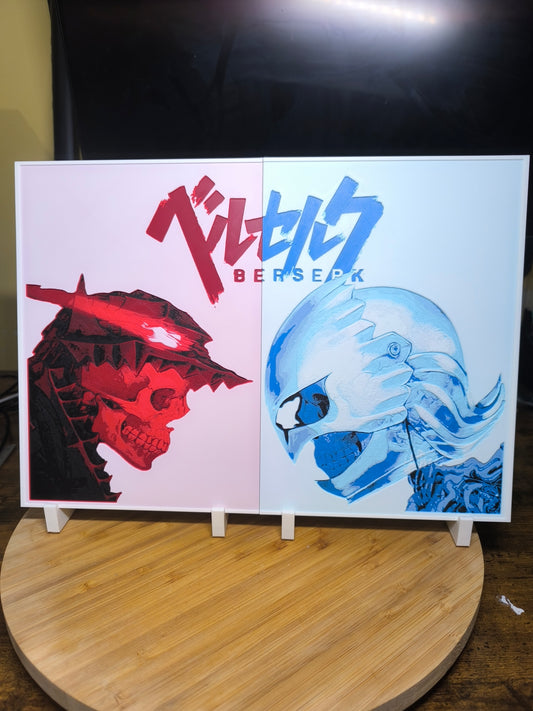 Pack Collector Berserk - Double Tableau 3D Guts & Griffith + Accessoires