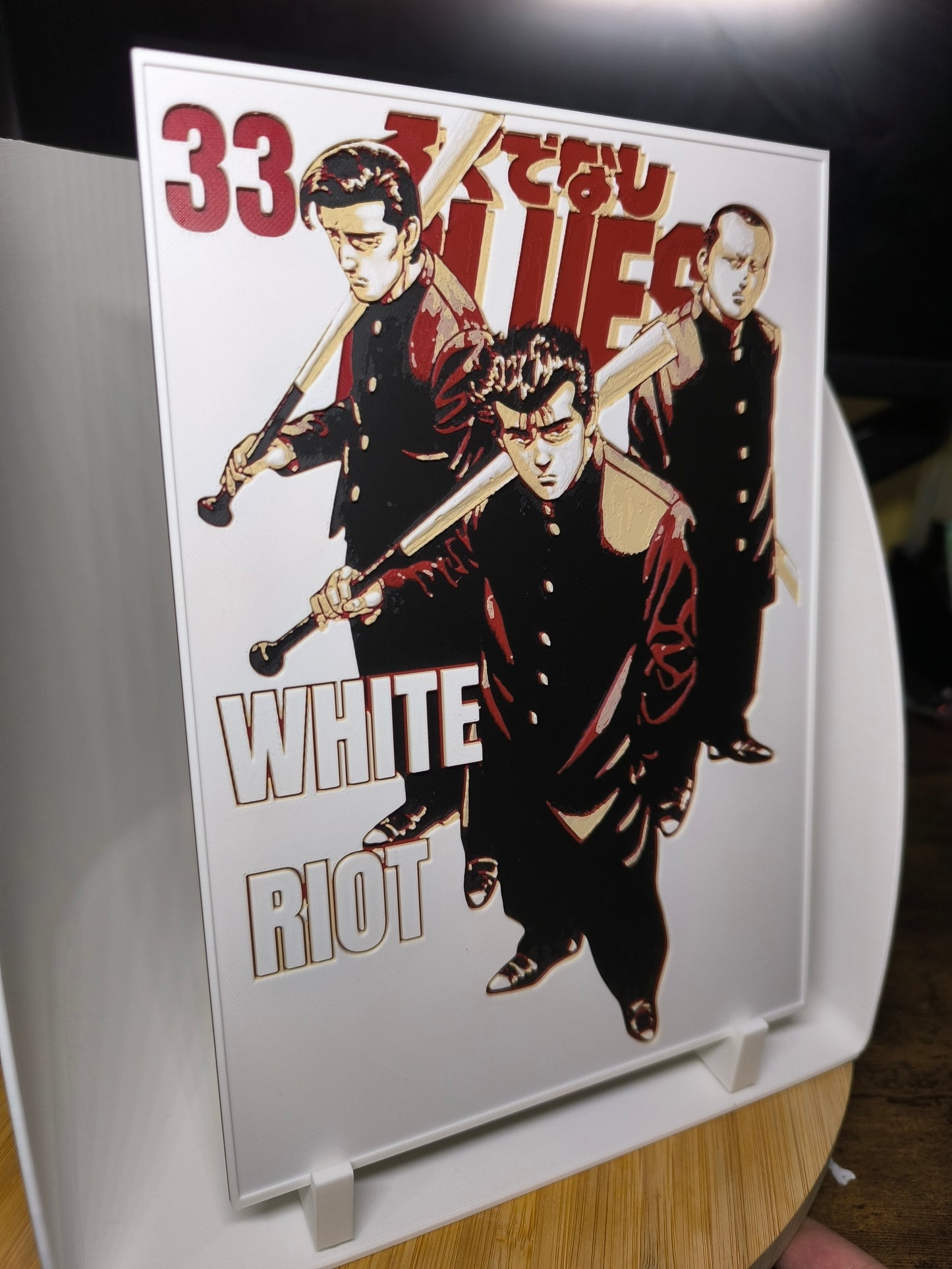 Décoration Rokudenashi Blues | White Riot - Trio Légendaire