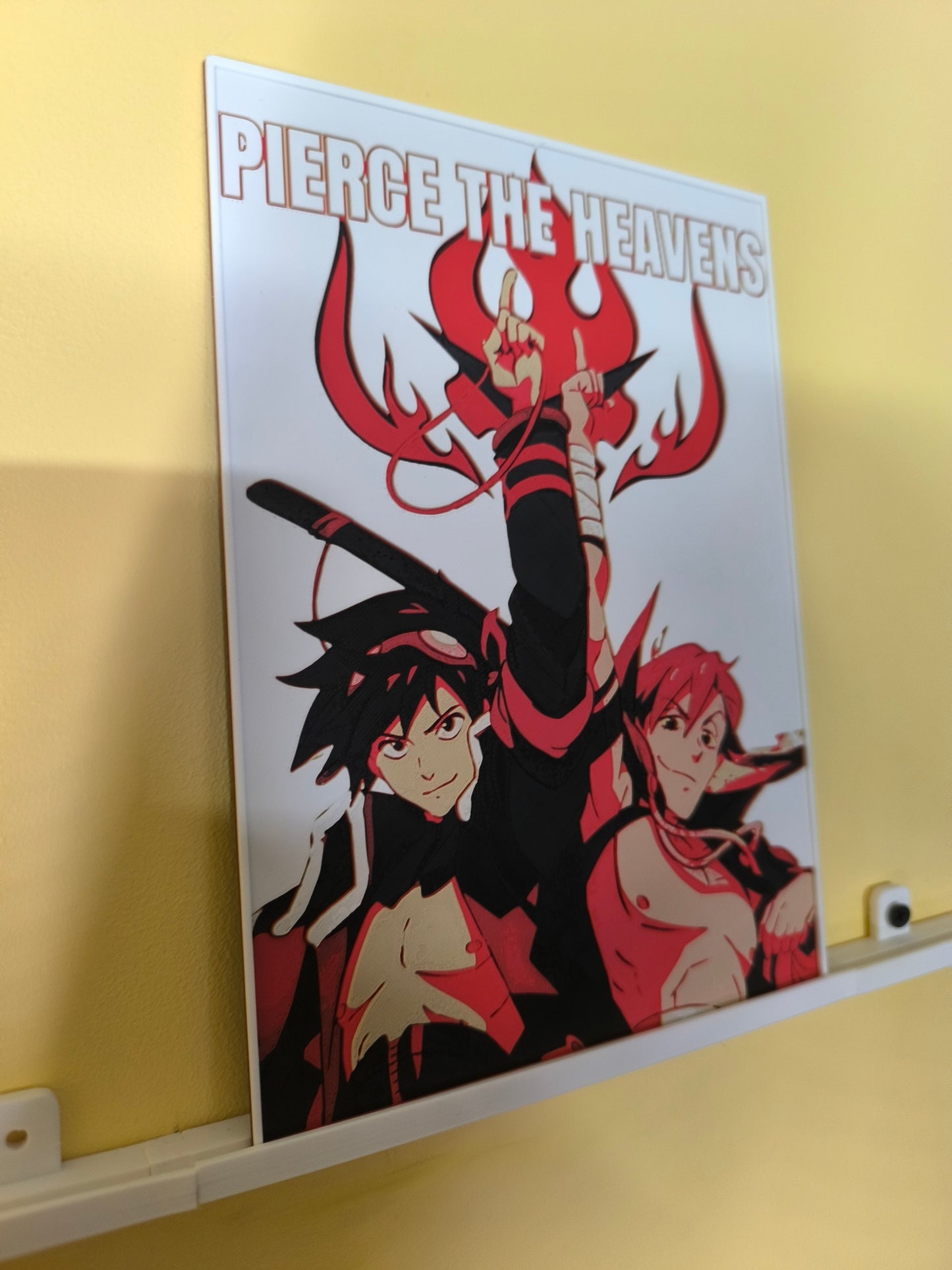 Plaque Décorative Gurren Lagann Pierce the Heavens | Simon & Kamina
