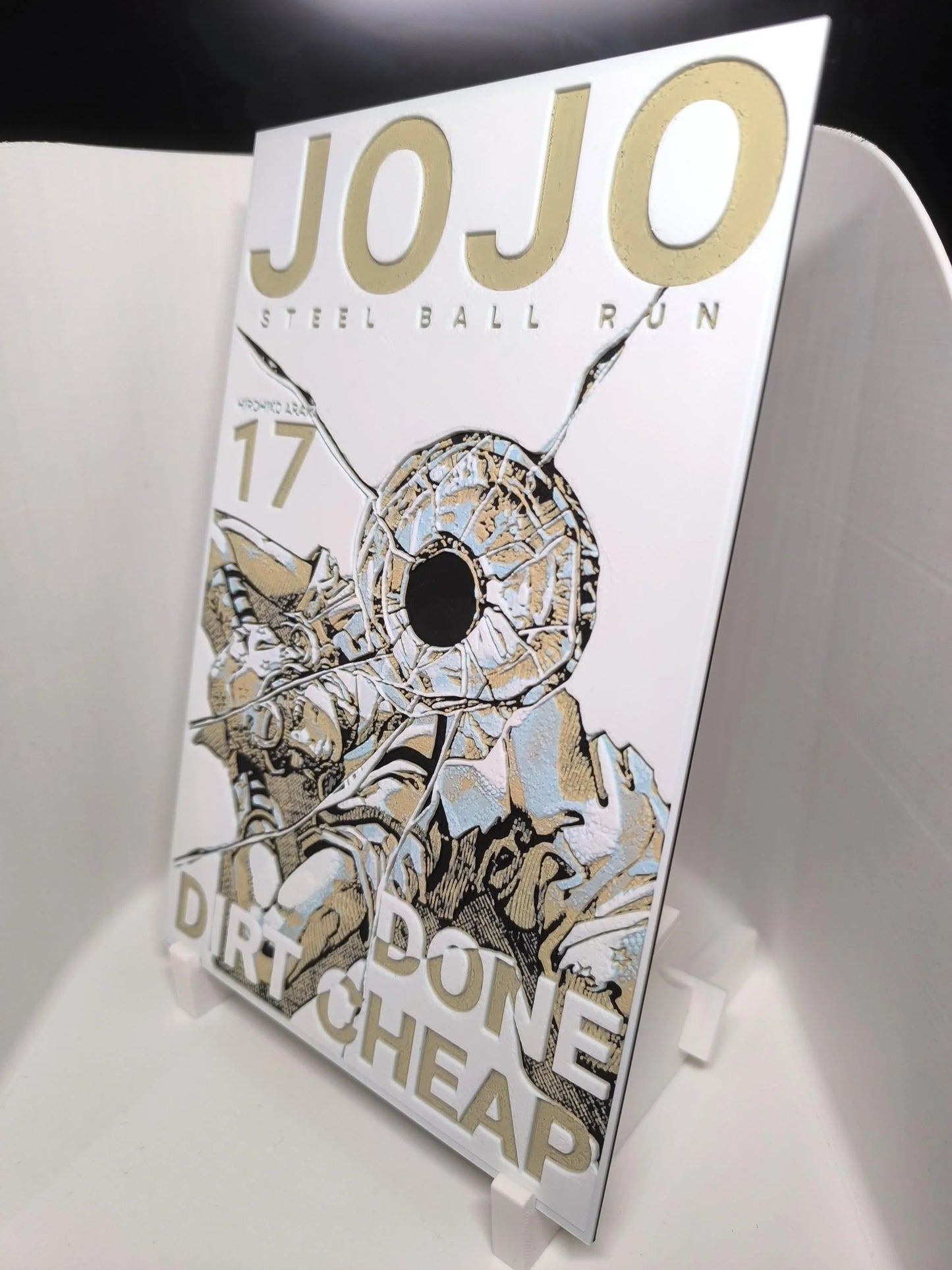 Couverture manga JoJo's Bizarre Adventure Steel Ball Run tome 17 avec design stylisé et impact dramatique