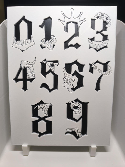 Décoration 3D Espada Numbers