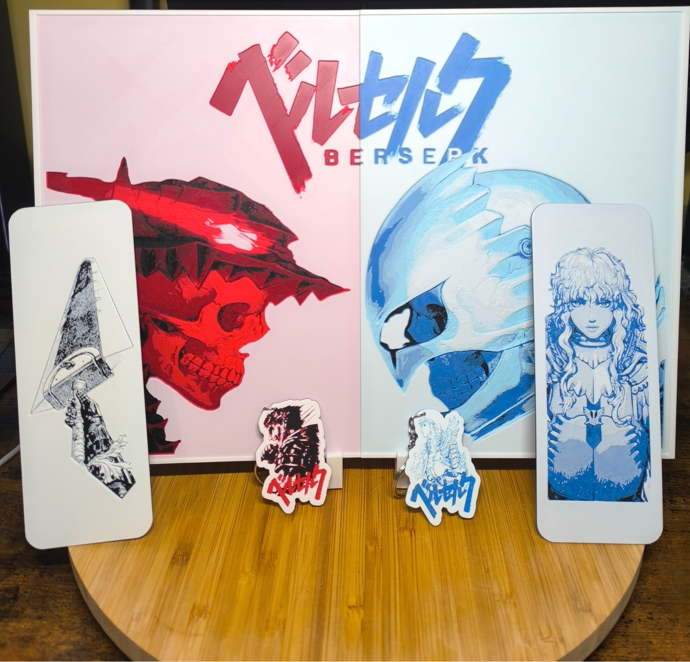 Pack Collector Berserk - Double Tableau 3D Guts & Griffith + Accessoires