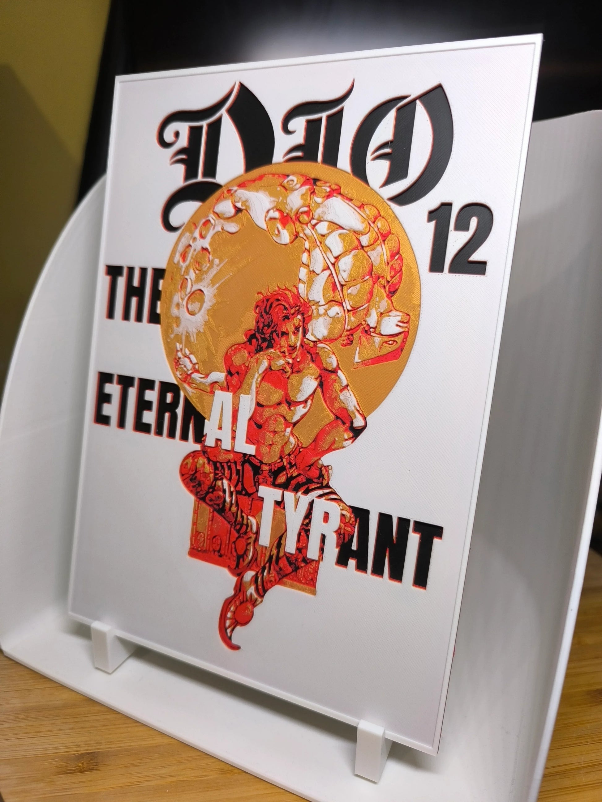 Couverture stylisée du jeu vidéo Diablo 2 avec texte AL TYRANT et illustration d'un personnage rouge et or