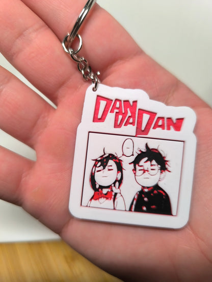 Dandadan Keychain - Momo &amp; Okarun