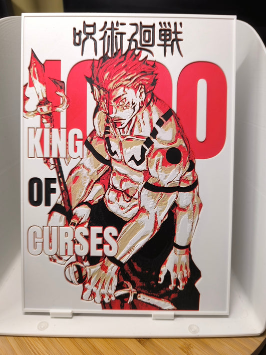 Plaque Décorative Ryomen Sukuna Époque Heian | Jujutsu Kaisen