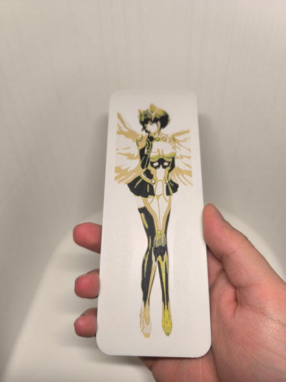 Marque-page Saki Hanakago avec Armure | Platinum End