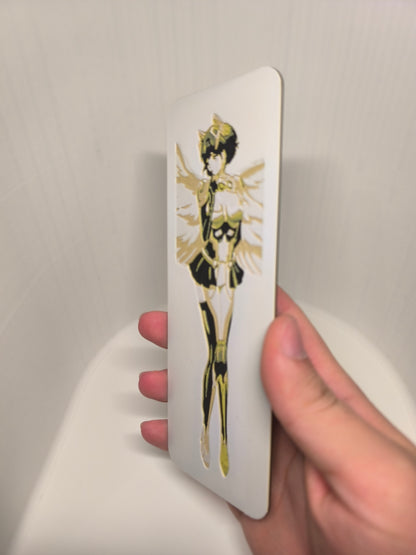 Marque-page Saki Hanakago avec Armure | Platinum End