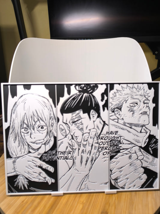 Plaque Décorative Mahito, Todo & Yuji | Jujutsu Kaisen
