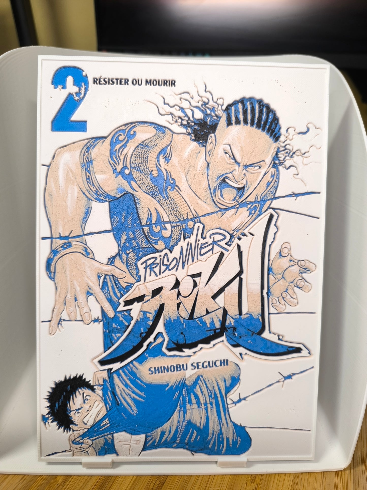 Plaque Décorative Prisoner Riku Résister ou Mourir | Cover Tome 2