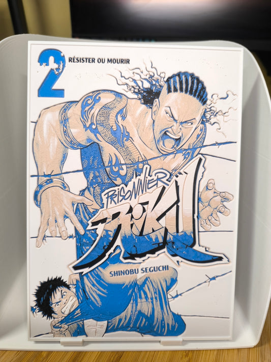 Plaque Décorative Prisoner Riku Résister ou Mourir | Cover Tome 2