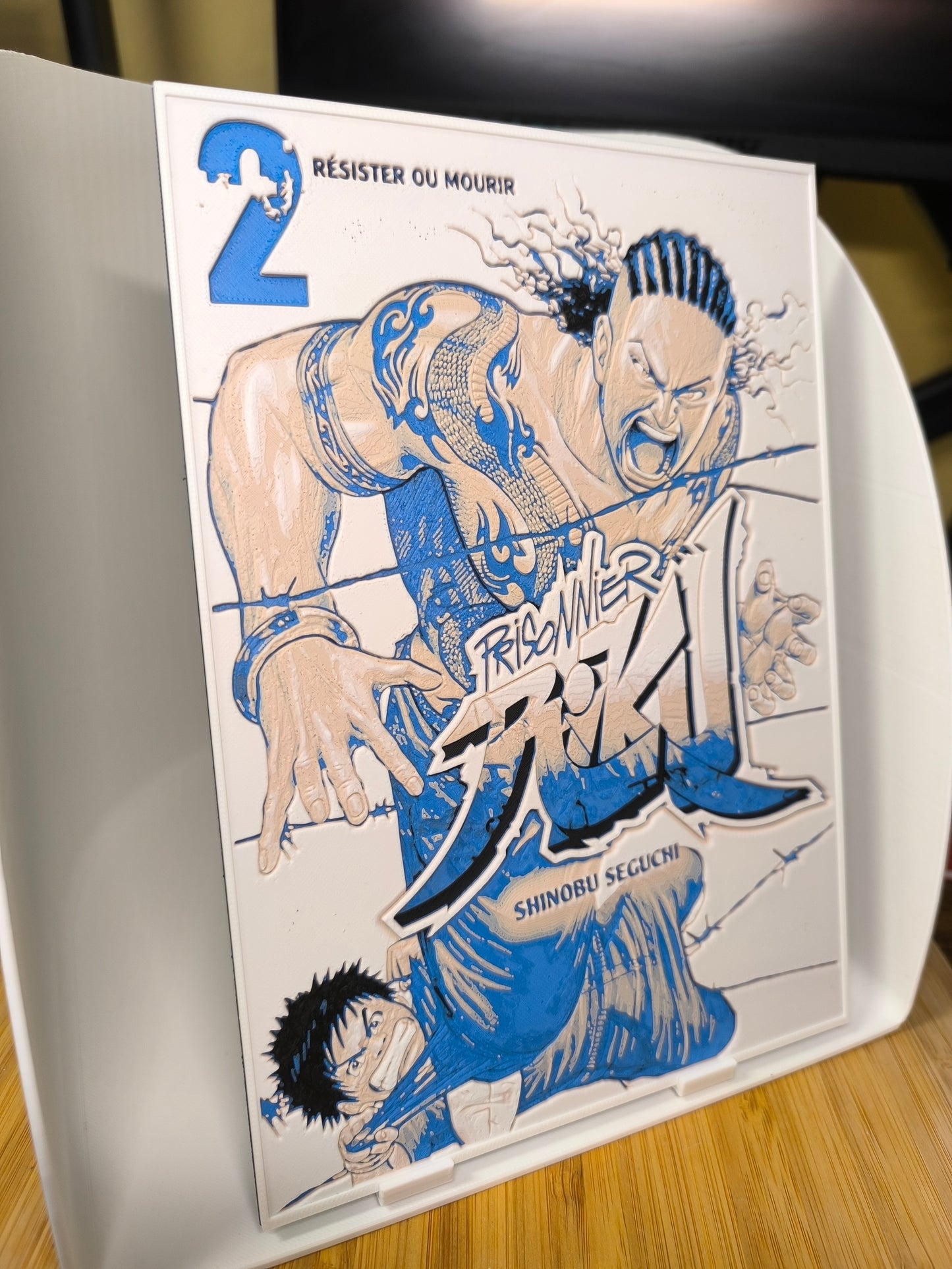 Plaque Décorative Prisoner Riku Résister ou Mourir | Cover Tome 2