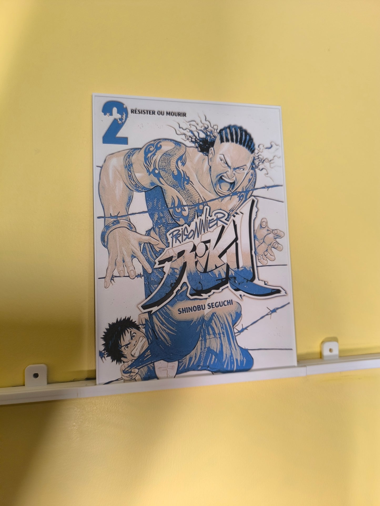 Plaque Décorative Prisoner Riku Résister ou Mourir | Cover Tome 2