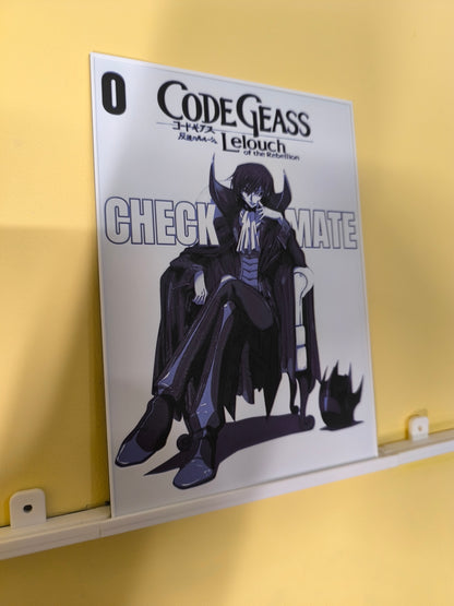 Plaque Décorative Lelouch Checkmate | Code Geass