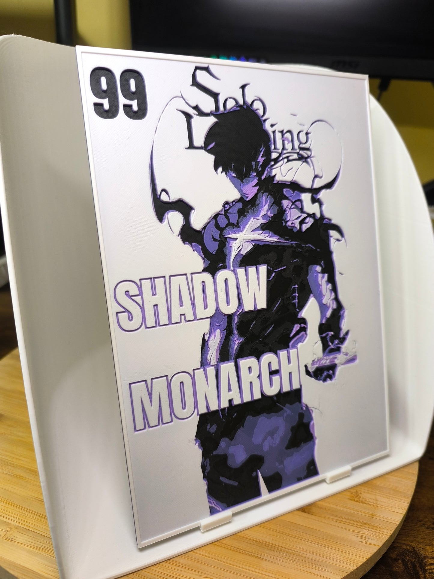 Plaque Décorative Sung Jin-Woo Shadow Monarch | Solo Leveling