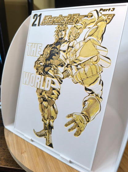 Plaque Décorative DIO & The World | JoJo's Bizarre Adventure Part 3