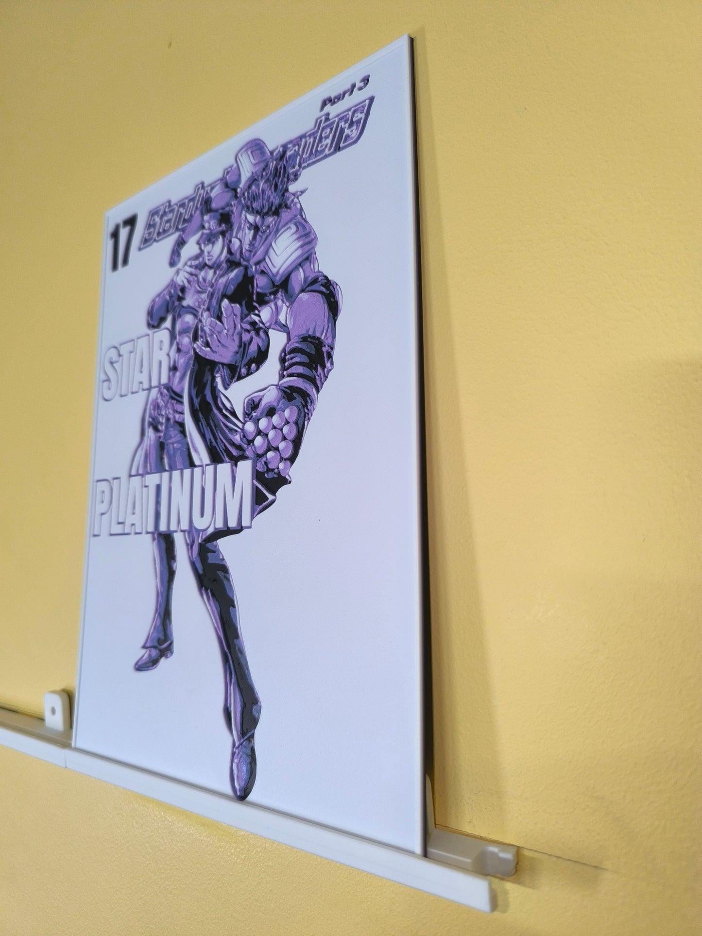 Plaque Décorative Jotaro Kujo & Star Platinum | JoJo's Bizarre Adventure Part 3