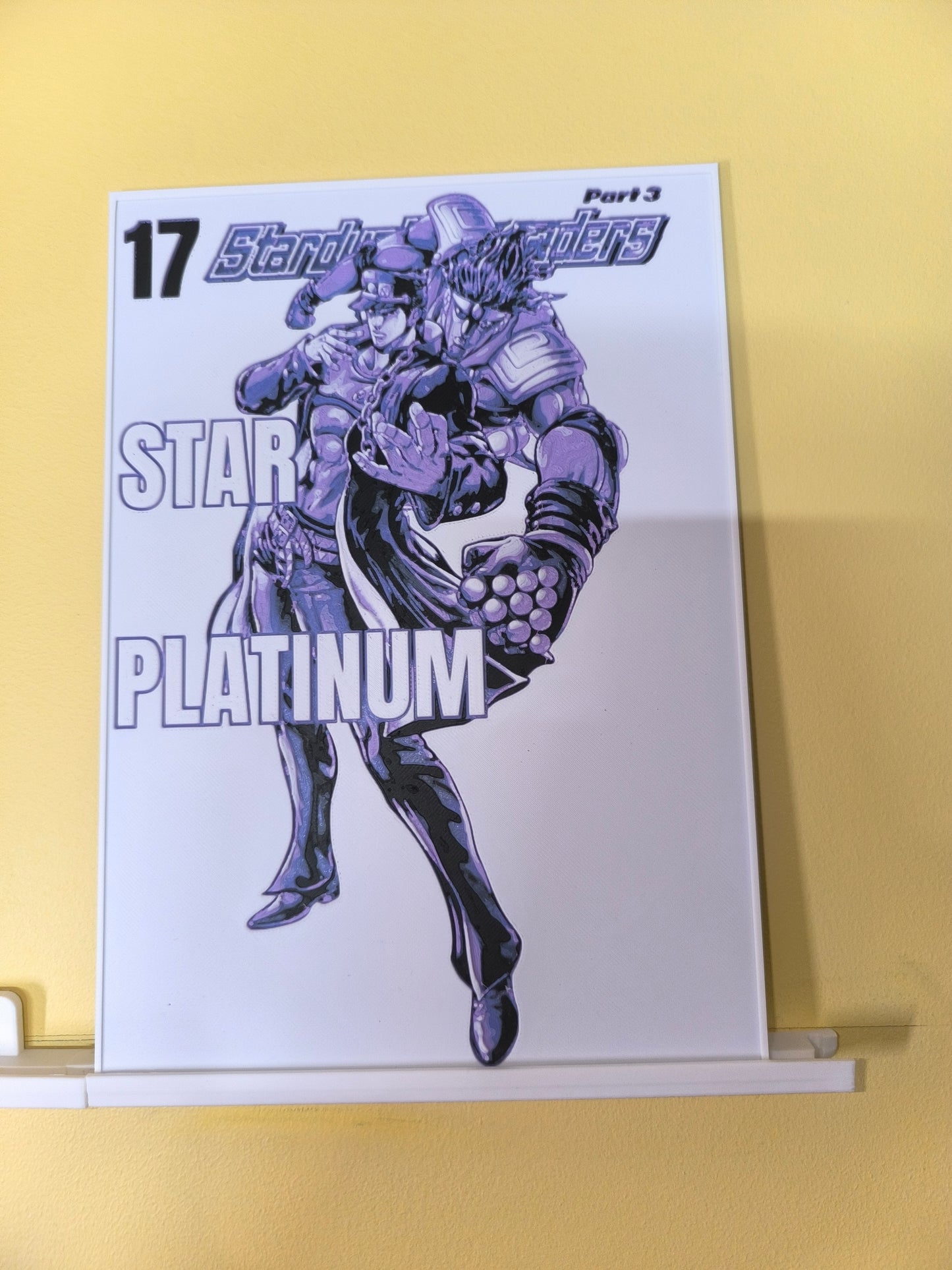 Plaque Décorative Jotaro Kujo & Star Platinum | JoJo's Bizarre Adventure Part 3