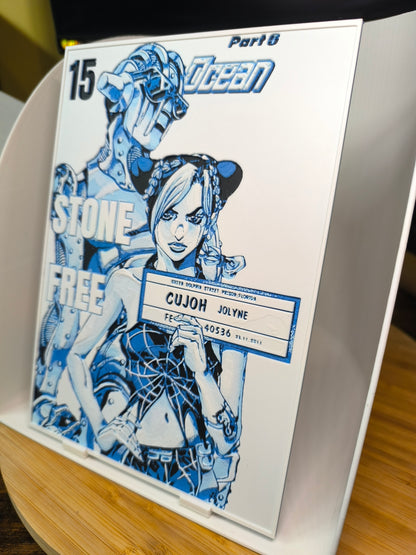 Plaque Décorative Jolyne Cujoh & Stone Free | JoJo's Bizarre Adventure Part 6