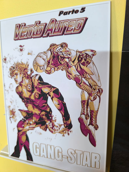 Plaque Décorative Giorno Giovanna & Gold Experience | JoJo's Bizarre Adventure Part 5