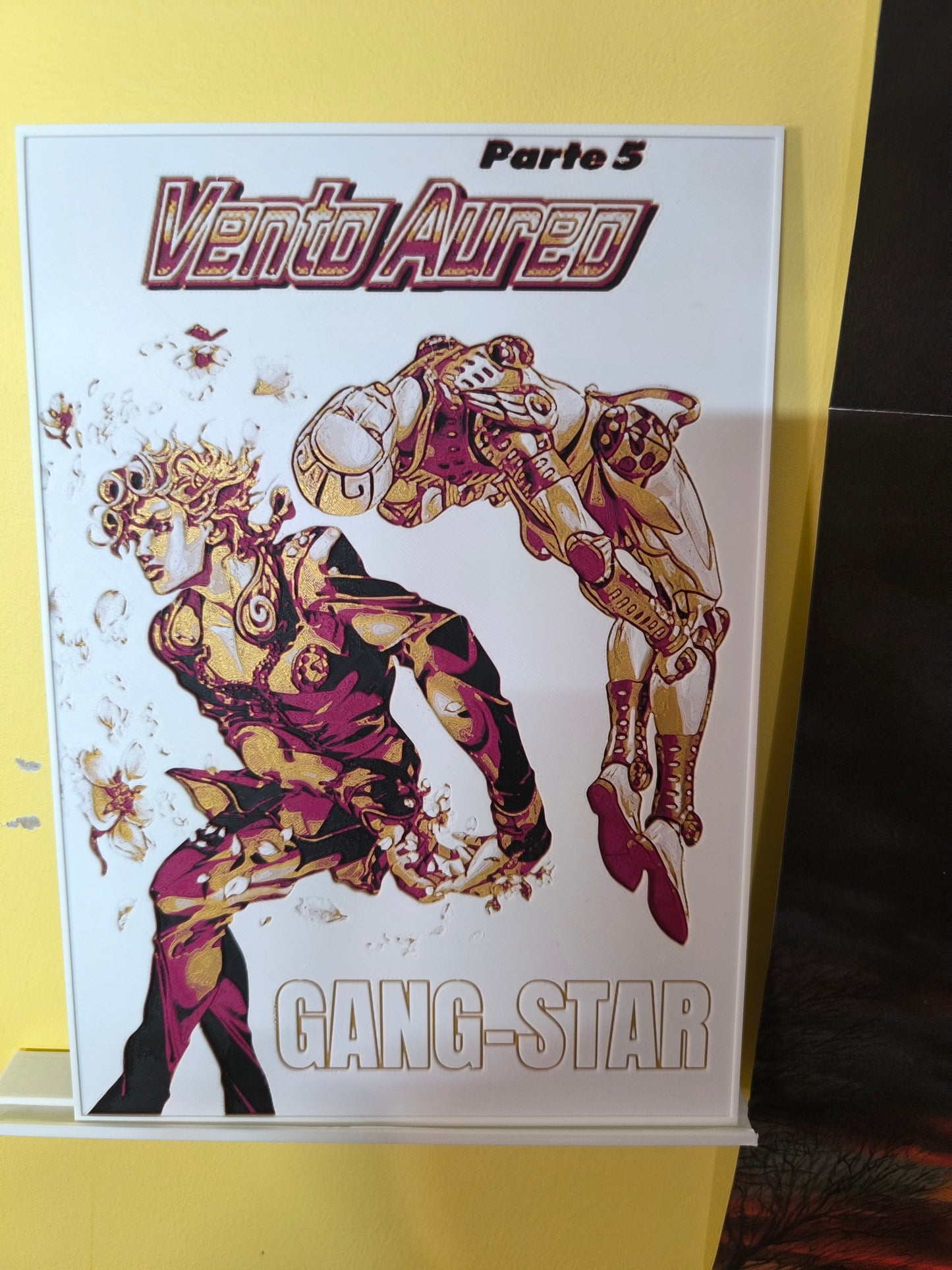 Plaque Décorative Giorno Giovanna & Gold Experience | JoJo's Bizarre Adventure Part 5