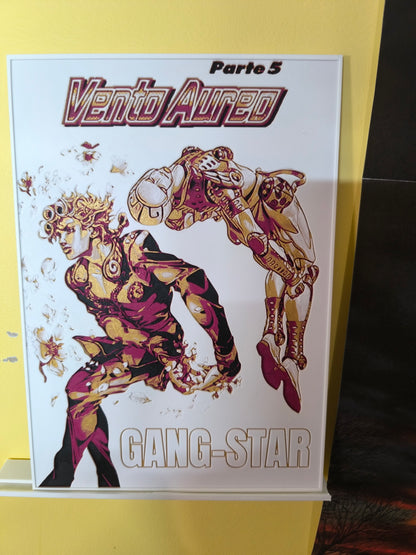 Plaque Décorative Giorno Giovanna & Gold Experience | JoJo's Bizarre Adventure Part 5