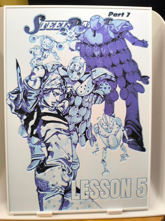 Plaque Décorative Johnny Joestar & Tusk | JoJo's Bizarre Adventure Part 7