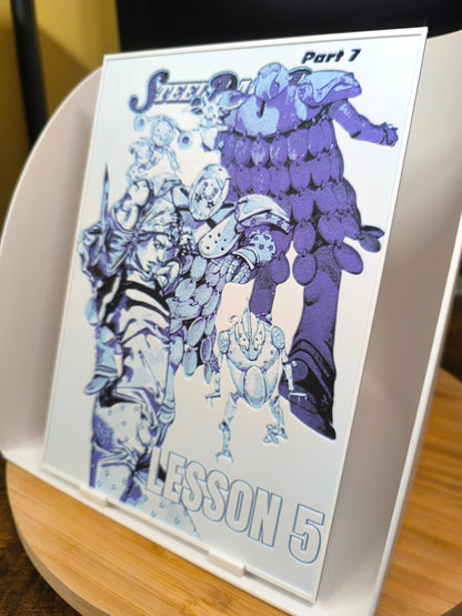 Plaque Décorative Johnny Joestar & Tusk | JoJo's Bizarre Adventure Part 7