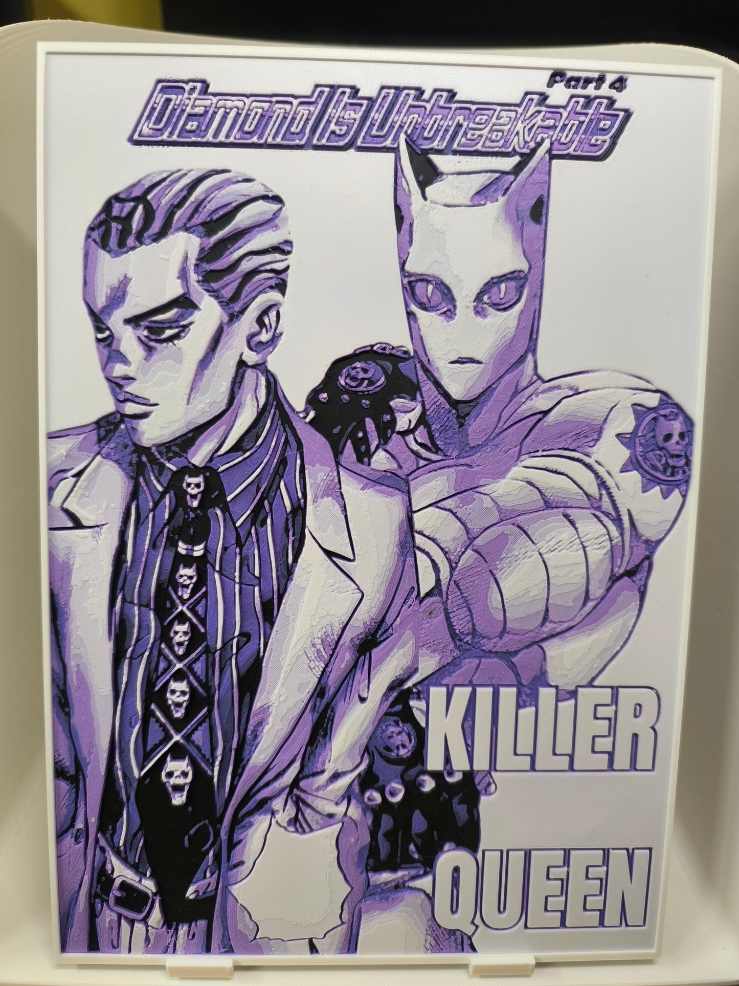 Plaque Décorative Yoshikage Kira & Killer Queen | JoJo's Bizarre Adventure Part 4