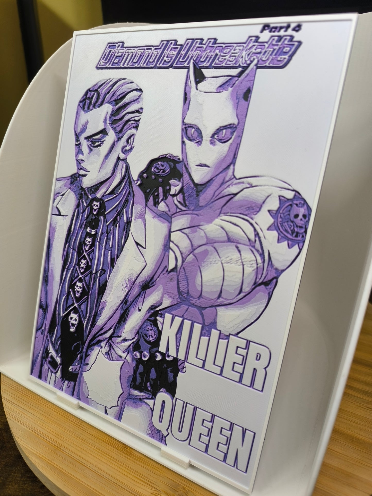 Plaque Décorative Yoshikage Kira & Killer Queen | JoJo's Bizarre Adventure Part 4