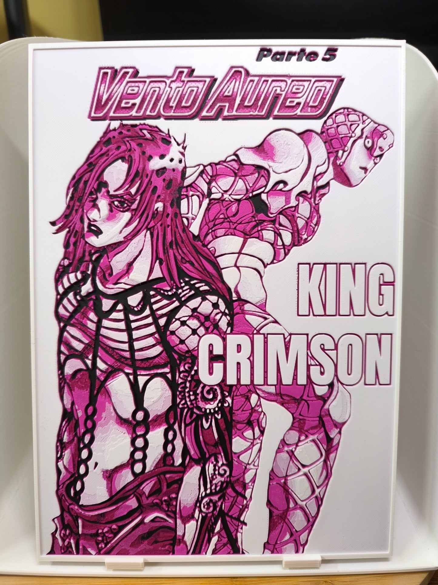 Plaque Décorative Diavolo & King Crimson | JoJo's Bizarre Adventure Part 5