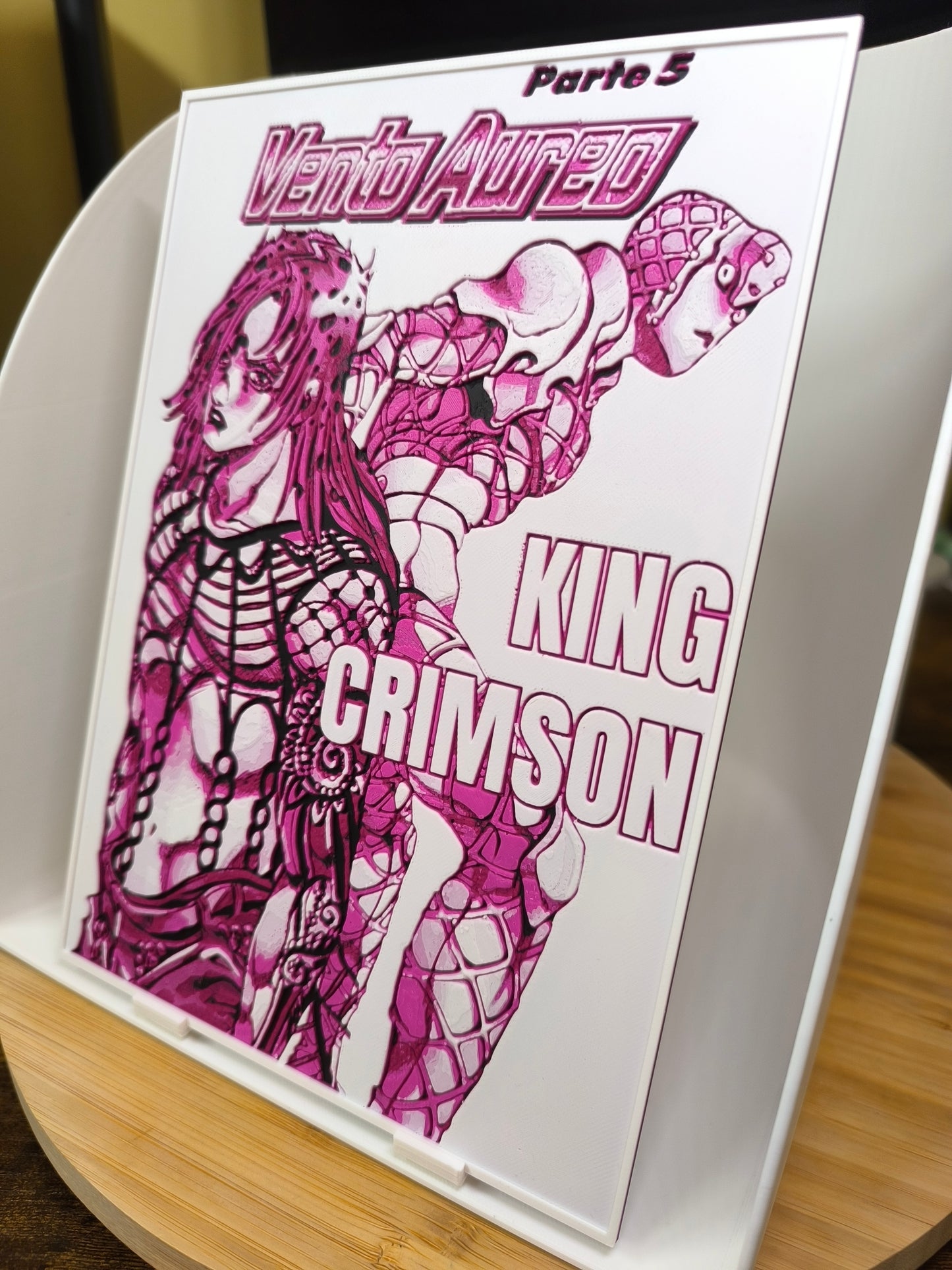 Plaque Décorative Diavolo & King Crimson | JoJo's Bizarre Adventure Part 5