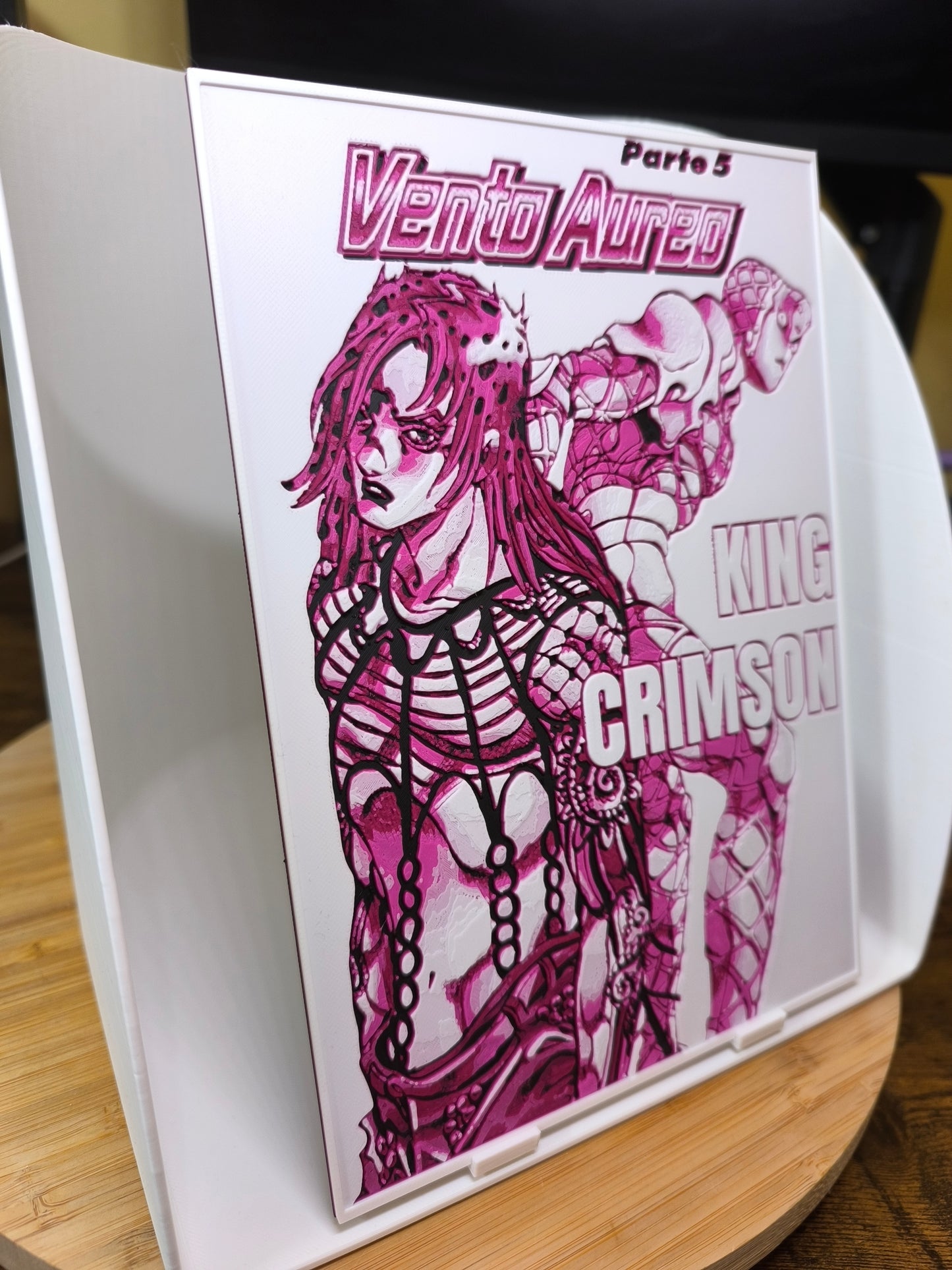 Plaque Décorative Diavolo & King Crimson | JoJo's Bizarre Adventure Part 5