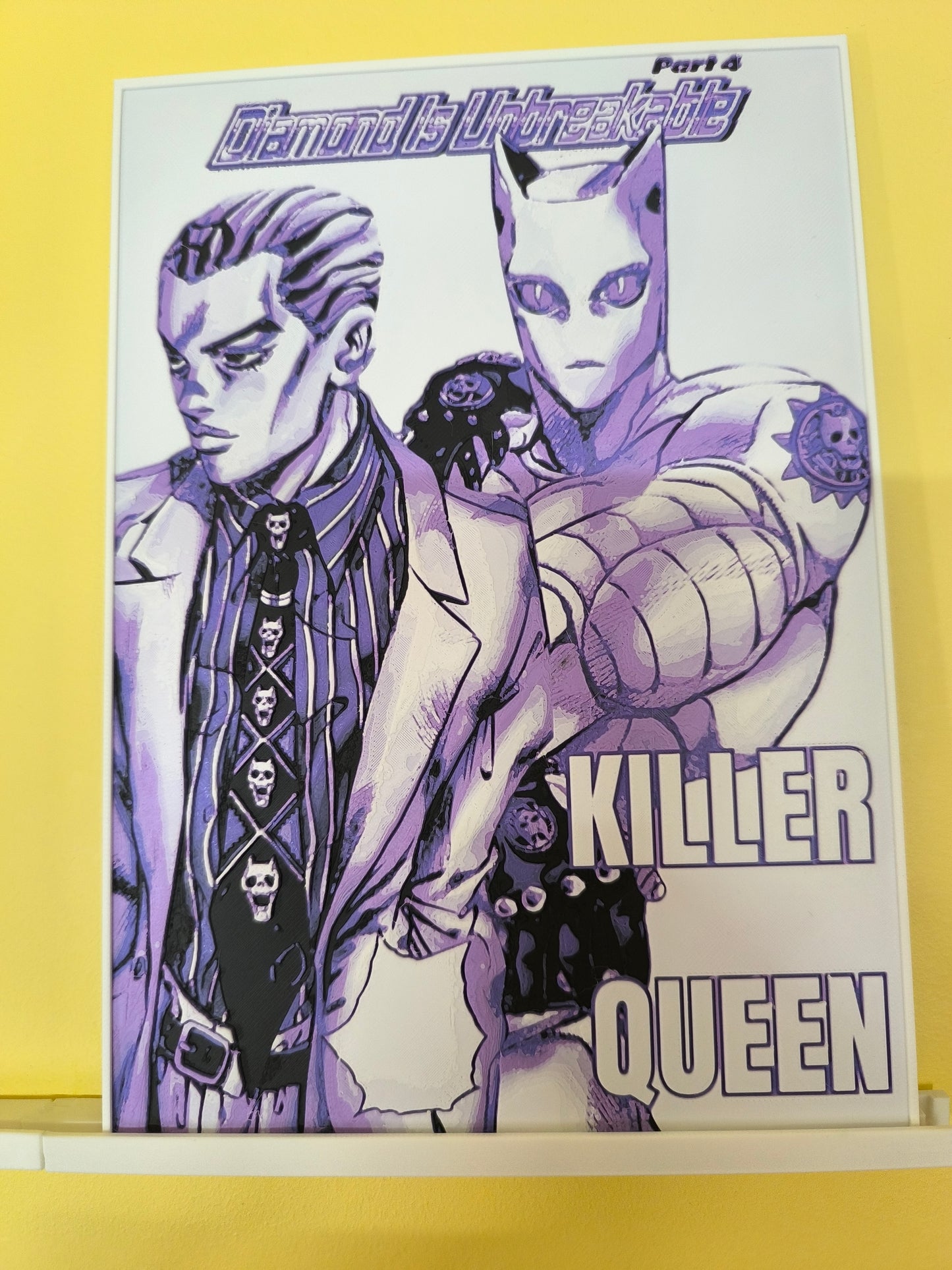 Plaque Décorative Yoshikage Kira & Killer Queen | JoJo's Bizarre Adventure Part 4
