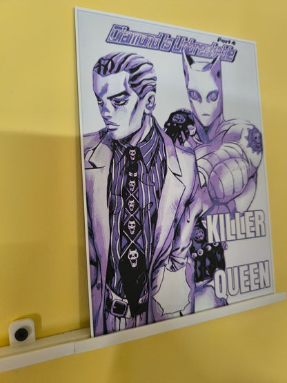 Plaque Décorative Yoshikage Kira & Killer Queen | JoJo's Bizarre Adventure Part 4