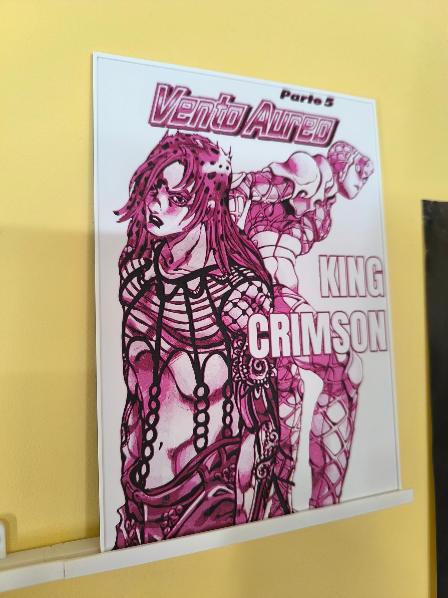 Plaque Décorative Diavolo & King Crimson | JoJo's Bizarre Adventure Part 5