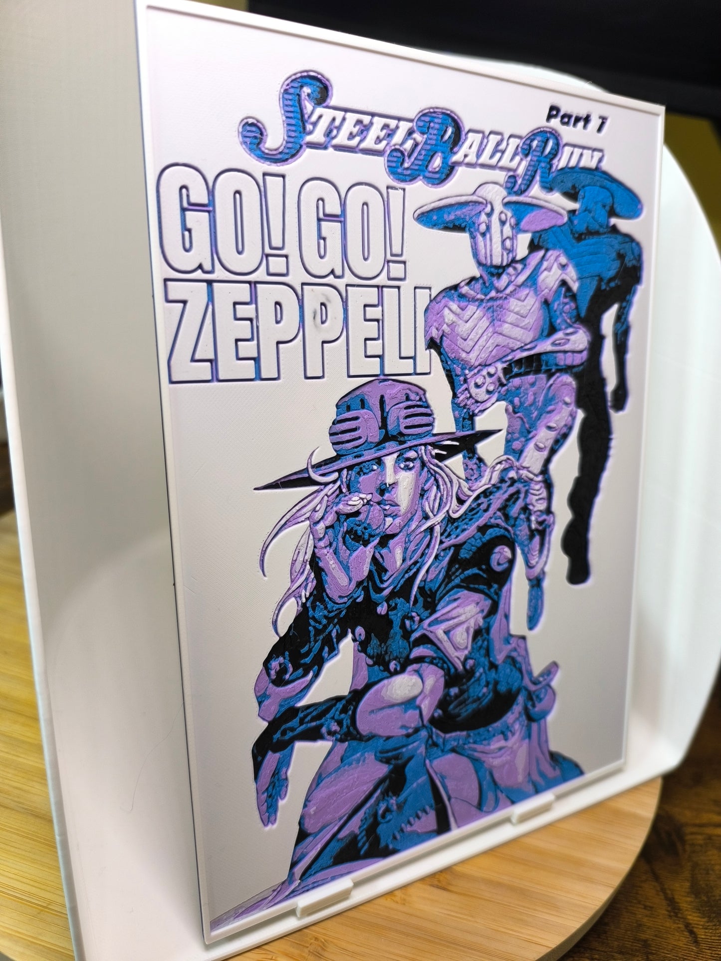 Plaque Décorative Gyro Zeppeli Go! Go! Zeppeli | JoJo's Bizarre Adventure Part 7