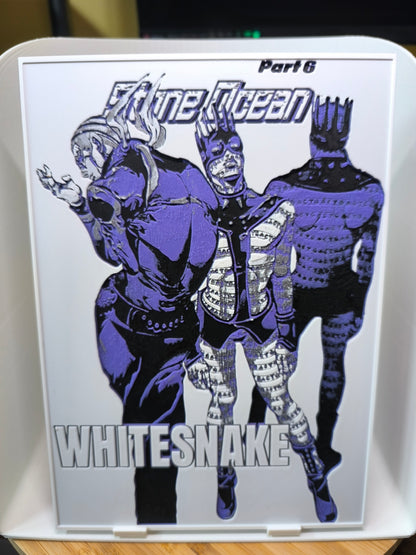 Plaque Décorative Enrico Pucci & Whitesnake | JoJo's Bizarre Adventure Part 6