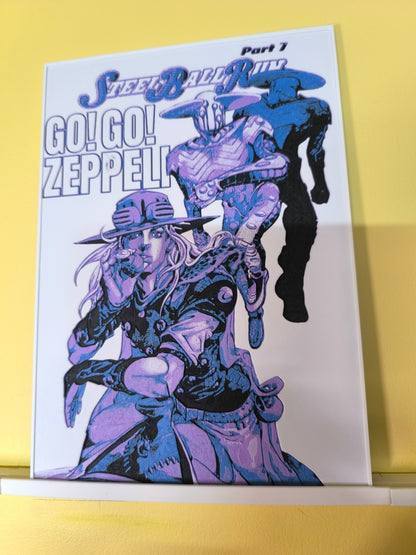 Plaque Décorative Gyro Zeppeli Go! Go! Zeppeli | JoJo's Bizarre Adventure Part 7