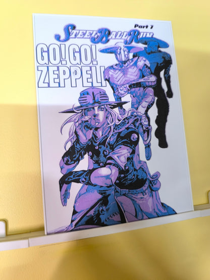 Plaque Décorative Gyro Zeppeli Go! Go! Zeppeli | JoJo's Bizarre Adventure Part 7