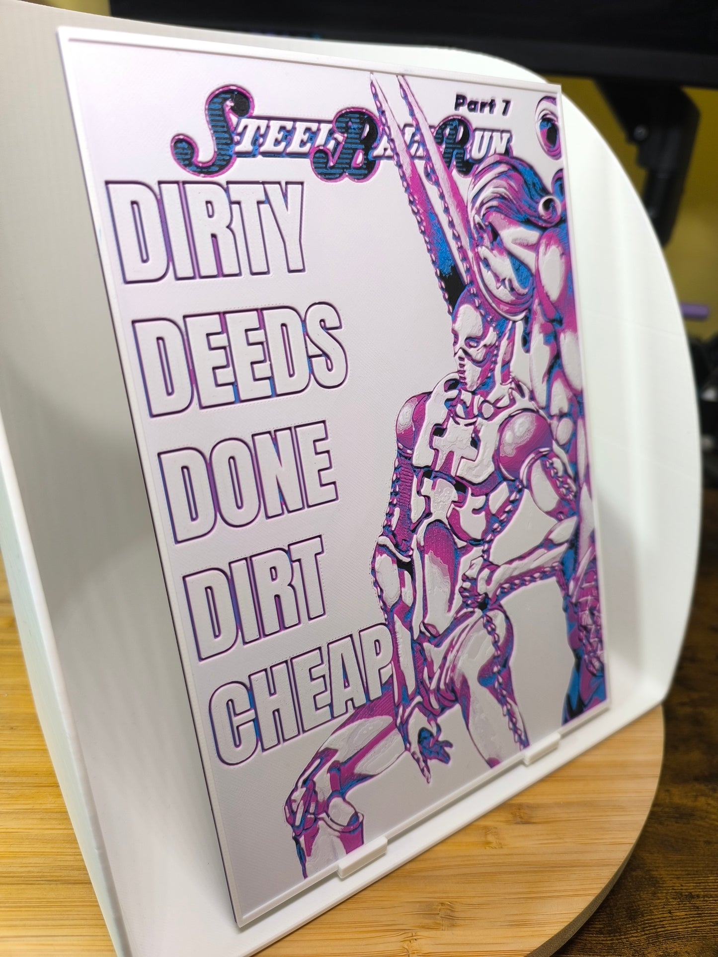 Plaque Décorative Funny Valentine & D4C | JoJo's Bizarre Adventure Part 7