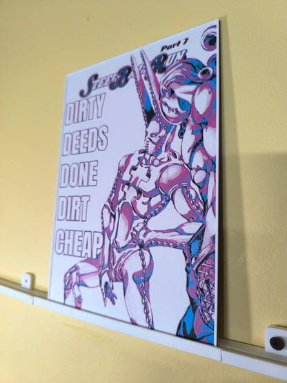 Plaque Décorative Funny Valentine & D4C | JoJo's Bizarre Adventure Part 7