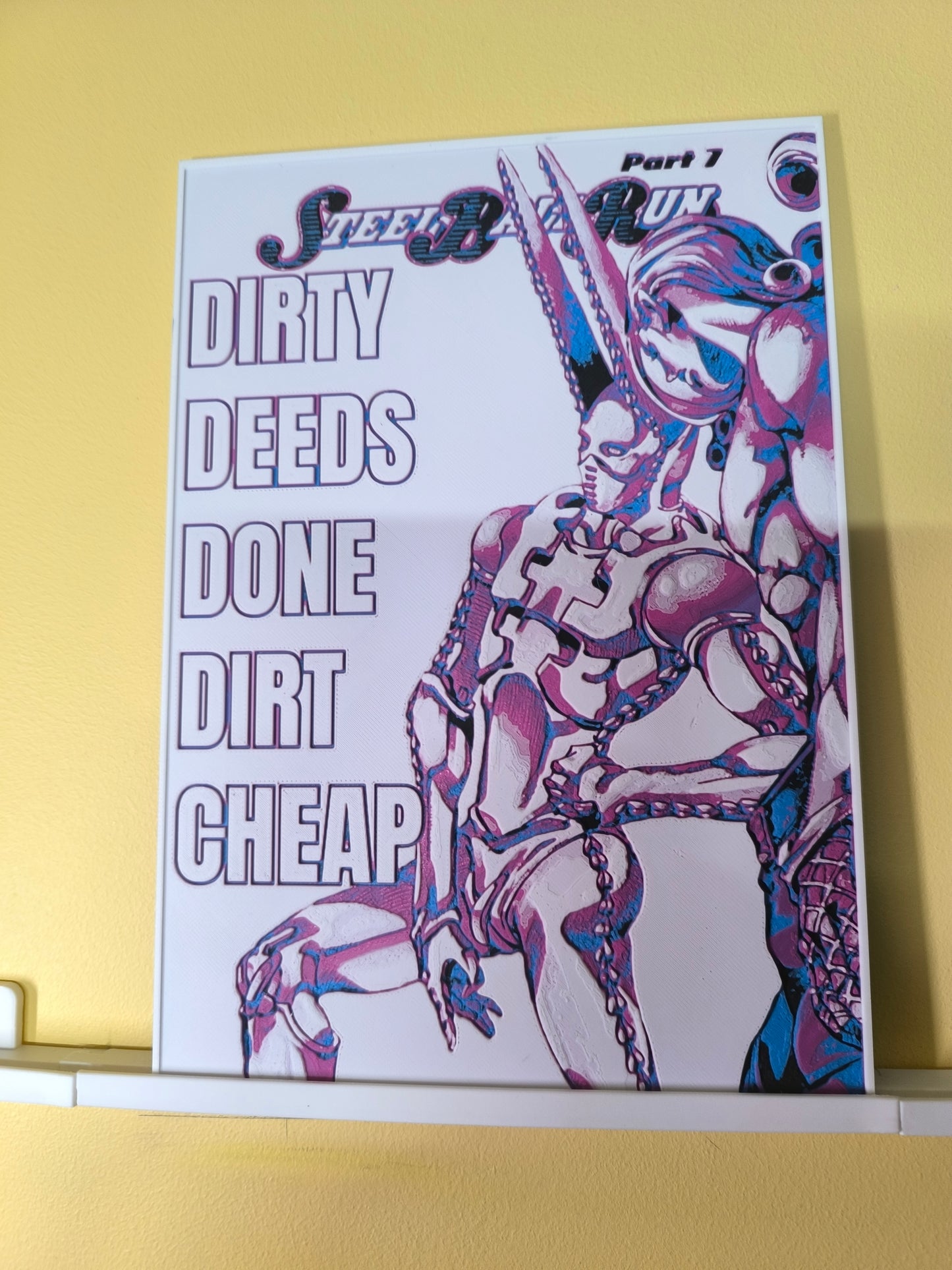Plaque Décorative Funny Valentine & D4C | JoJo's Bizarre Adventure Part 7