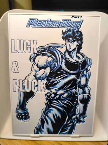 Plaque Décorative Jonathan Joestar Luck & Pluck | JoJo's Bizarre Adventure Part 1