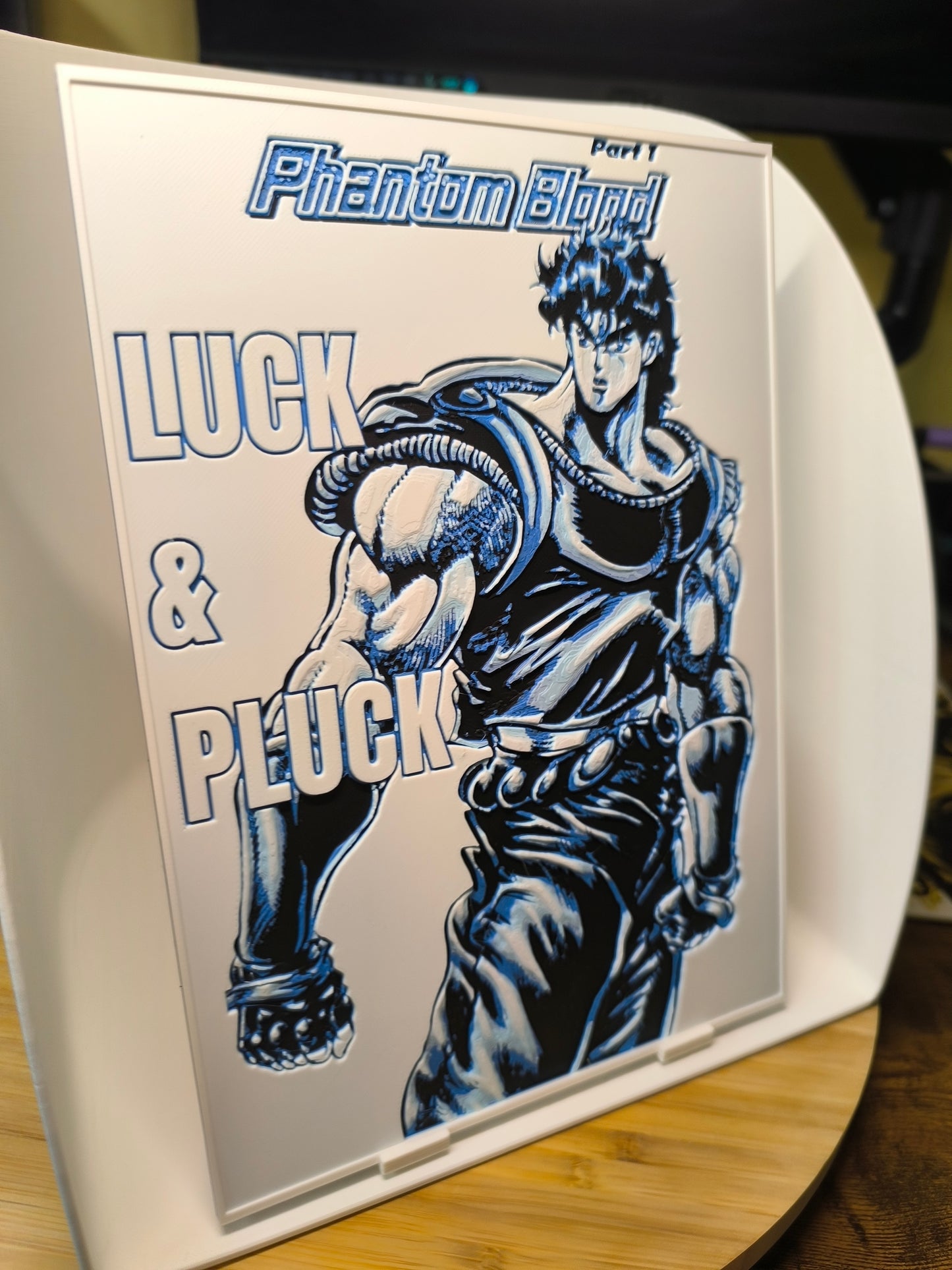 Plaque Décorative Jonathan Joestar Luck & Pluck | JoJo's Bizarre Adventure Part 1