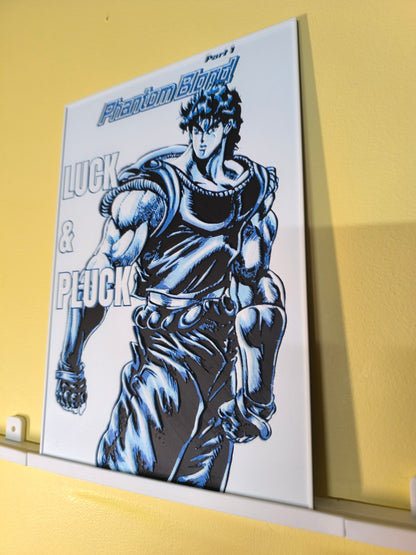 Plaque Décorative Jonathan Joestar Luck & Pluck | JoJo's Bizarre Adventure Part 1
