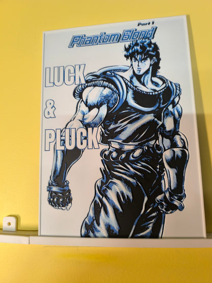 Plaque Décorative Jonathan Joestar Luck & Pluck | JoJo's Bizarre Adventure Part 1