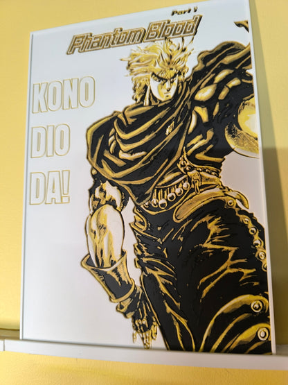 Plaque Décorative Dio Brando Kono Dio Da! | JoJo's Bizarre Adventure Part 1