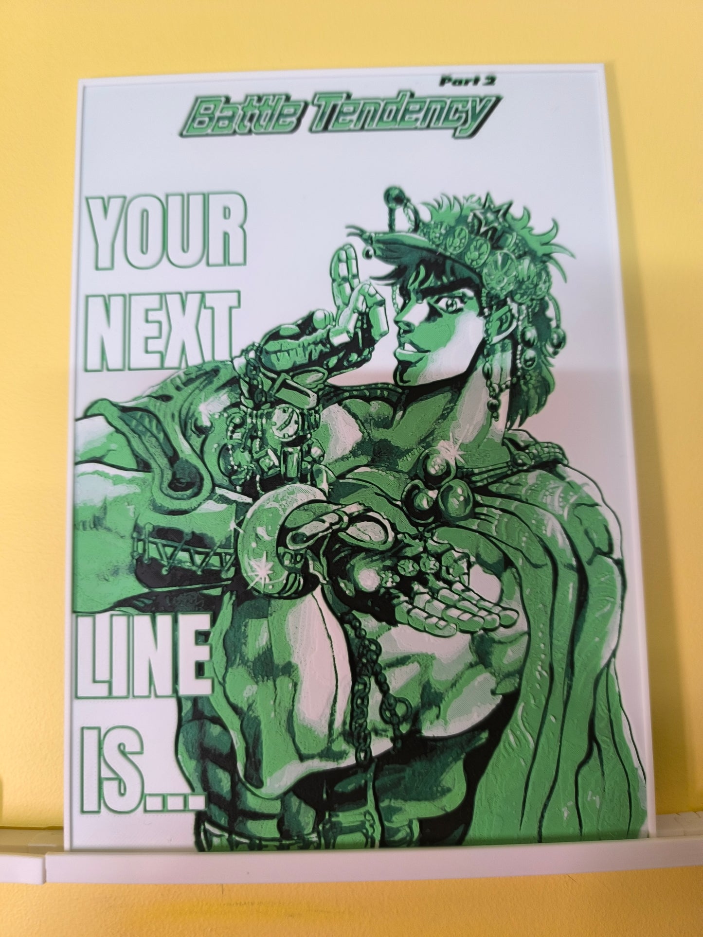 Plaque Décorative Joseph Joestar Your Next Line Is... | JoJo's Bizarre Adventure Part 2
