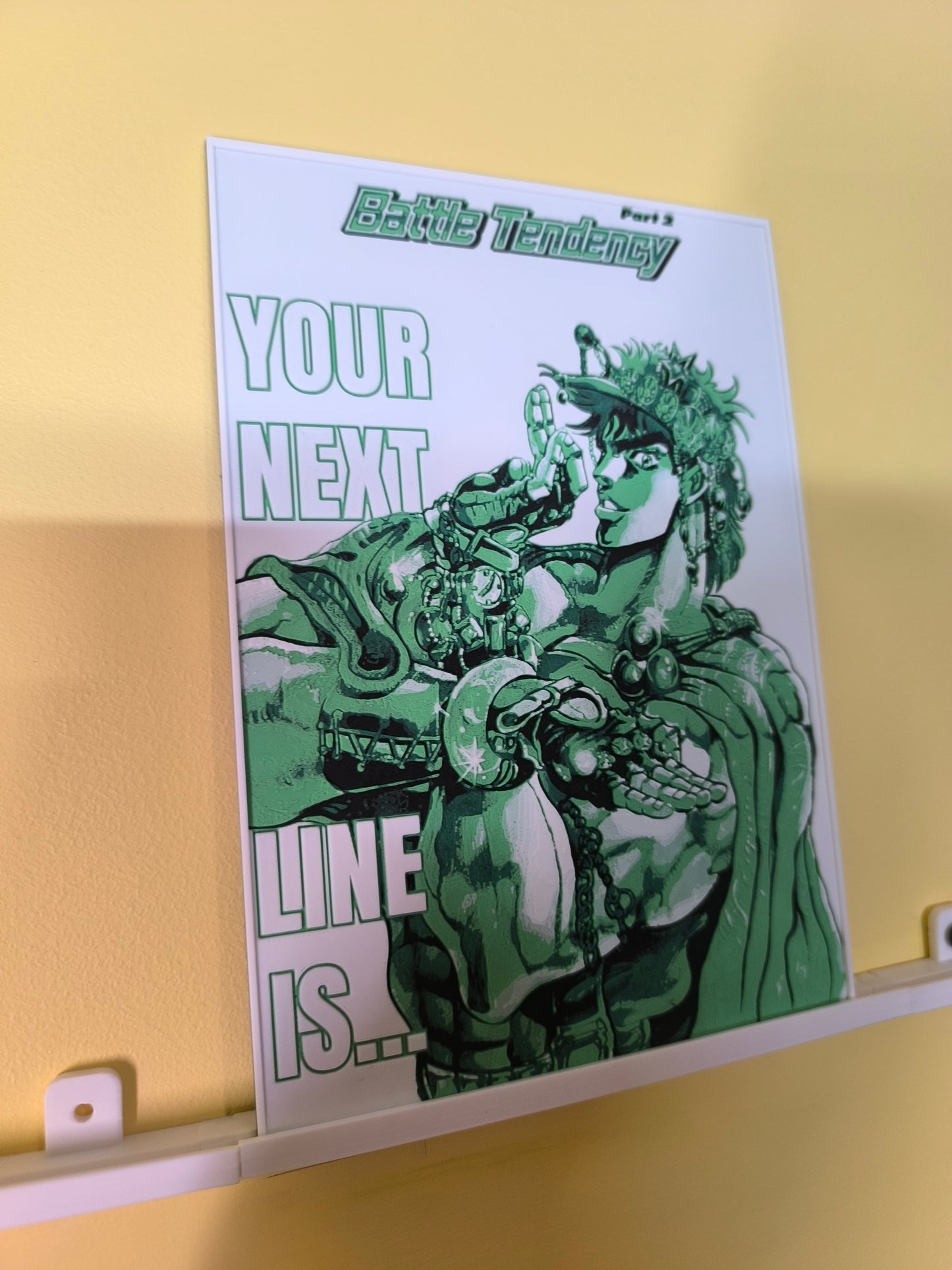 Plaque Décorative Joseph Joestar Your Next Line Is... | JoJo's Bizarre Adventure Part 2