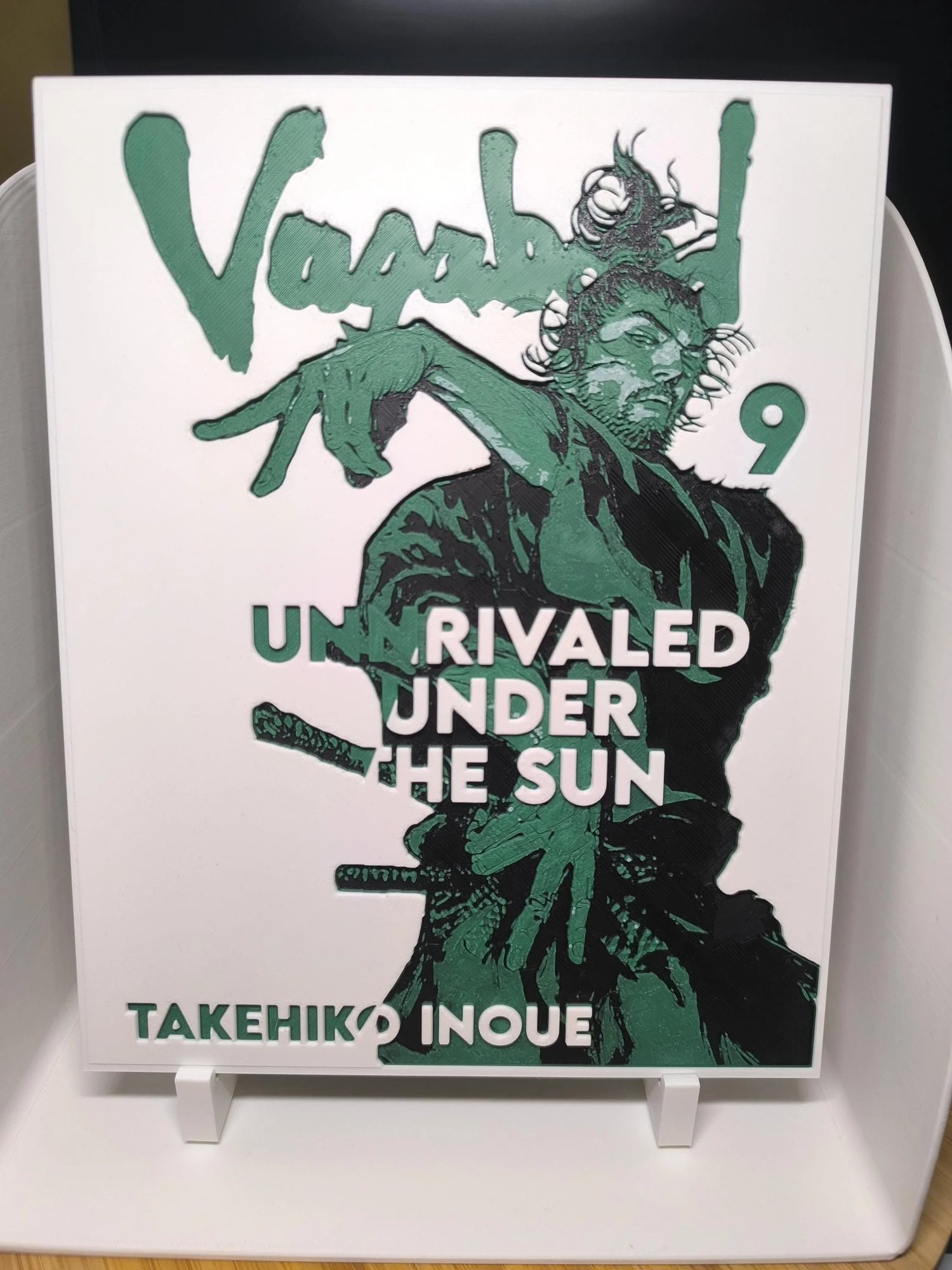 Couverture manga Vagabond tome 9 par Takehiko Inoue avec illustration samouraï dynamique